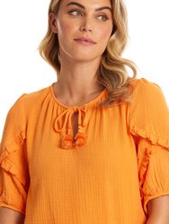 Ruffle Sleeve Top