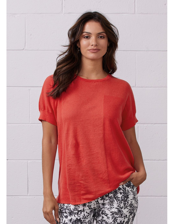 Jackson Knit Linen Top
