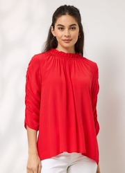 Melody Rouched Sleeve Top