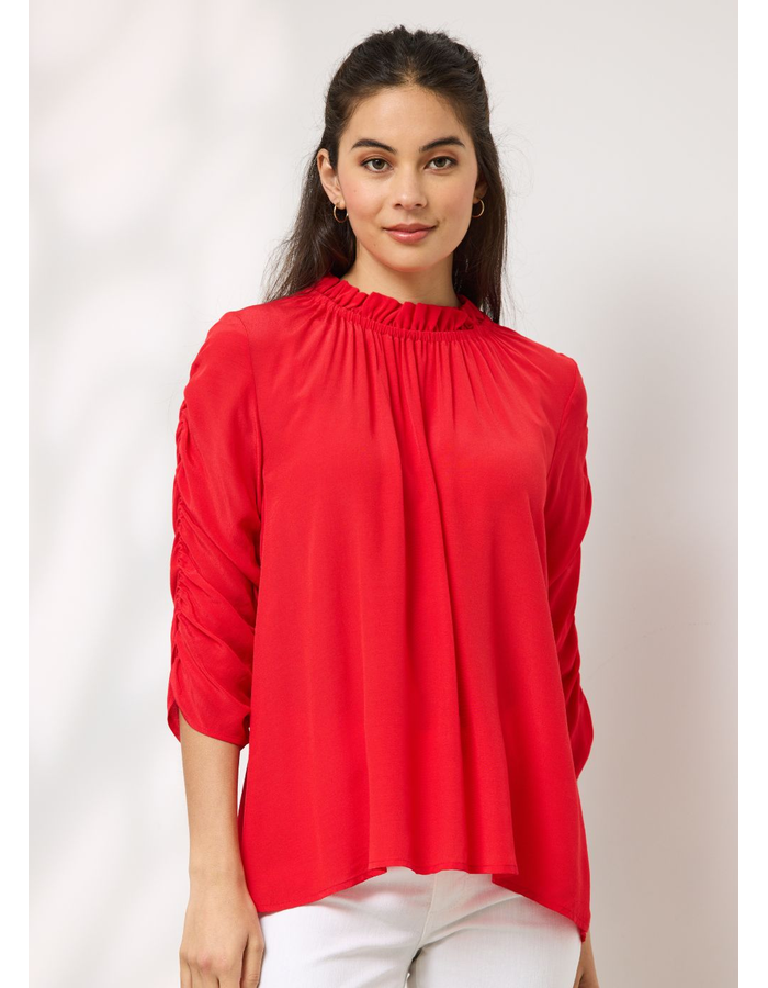 Melody Rouched Sleeve Women's Top