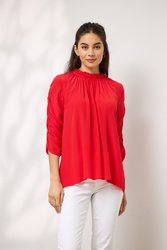 Melody Rouched Sleeve Top