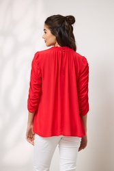 Melody Rouched Sleeve Top