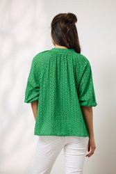Anna Broiderie Shirt