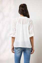 Anna Broiderie Shirt