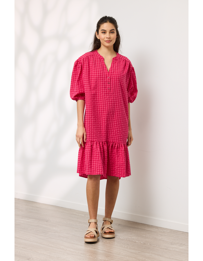 Seersucker Check Dress