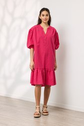 Seersucker Check Dress