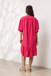 Seersucker Check Dress