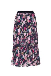 Fuchiaristic Pleat Skirt