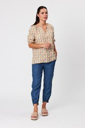 Geometric Print Top