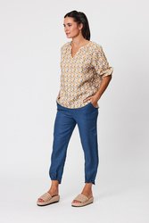 Geometric Print Top