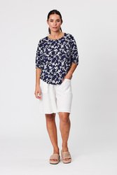 Pintuck Sleeve Top