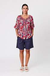 Gathered Neck Top