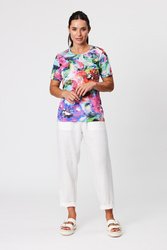 Muted Floral Print Tee