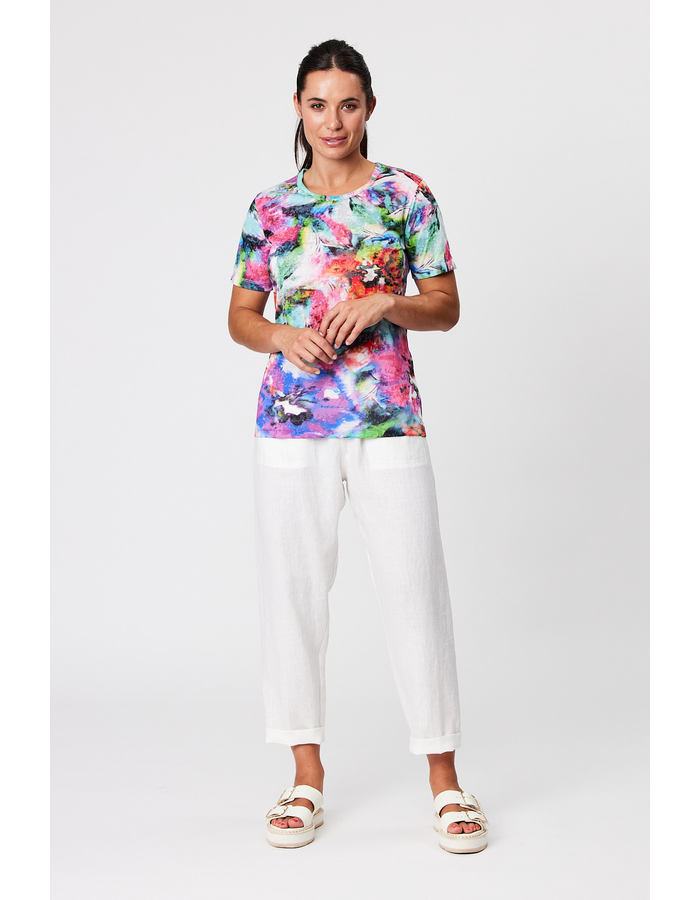 Muted Floral Print Women's Tee