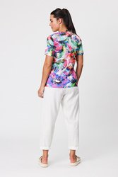 Muted Floral Print Tee