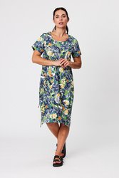 Bubble Hem Print Dress