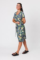 Bubble Hem Print Dress