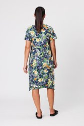 Bubble Hem Print Dress