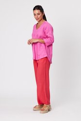 Button Back V/N Top