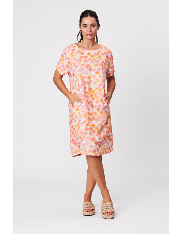 Floral Dress S/ Sleeve