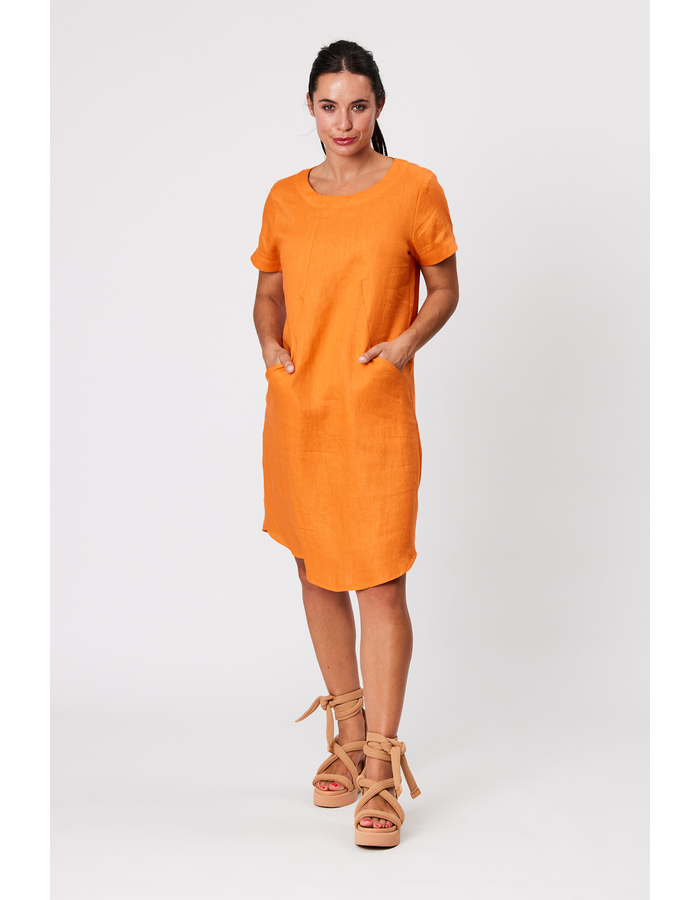 S/Sleeve Panelled Dress