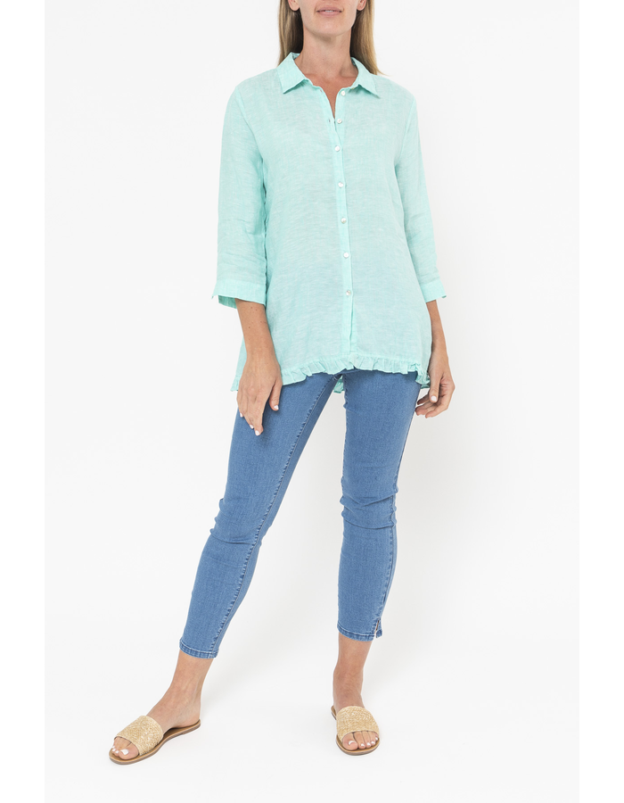 Ruffle Hem Women's Shirt