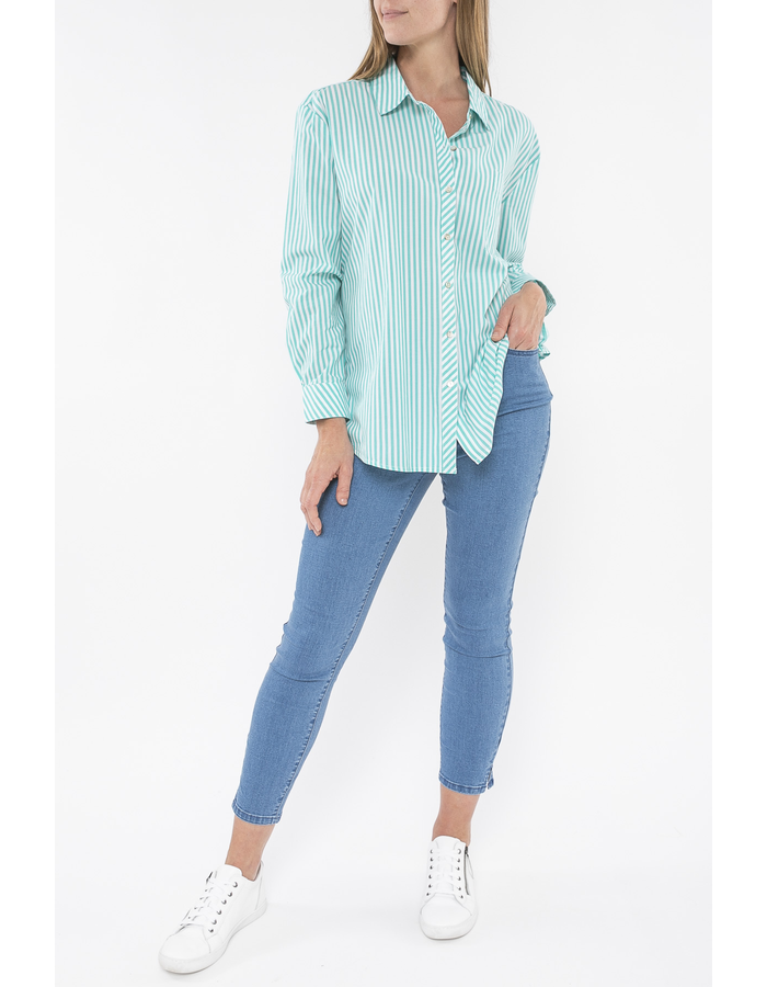 Cotton Stripe Women's Shirt