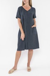 Panelled Linen Dress