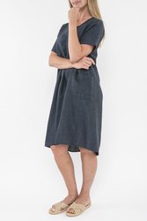 Panelled Linen Dress
