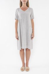 Panelled Linen Dress