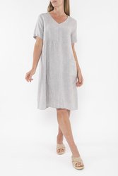 Panelled Linen Dress