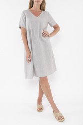 Panelled Linen Dress