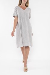 Panelled Linen Dress