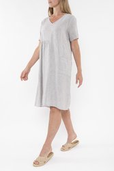 Panelled Linen Dress