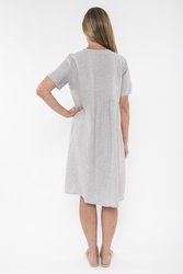 Panelled Linen Dress