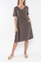 Panelled Linen Dress