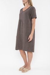 Panelled Linen Dress