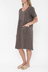 Panelled Linen Dress