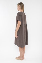 Panelled Linen Dress