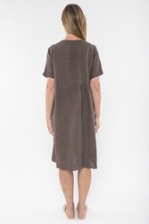 Panelled Linen Dress