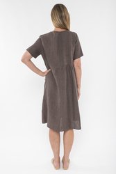 Panelled Linen Dress