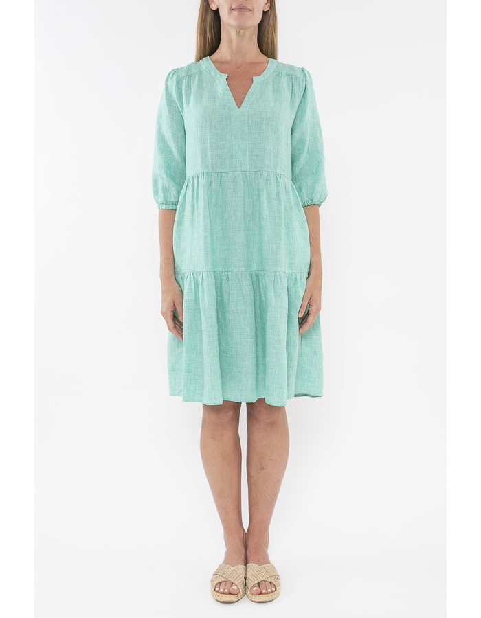 Mini Check Tiered Dress 