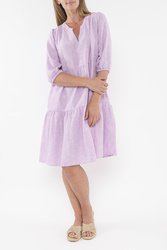 Mini Check Tiered Dress 