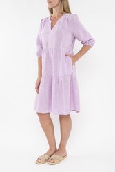 Mini Check Tiered Dress 