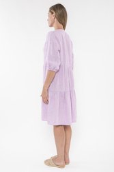 Mini Check Tiered Dress 