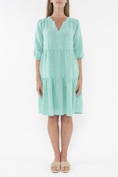 Mini Check Tiered Dress 