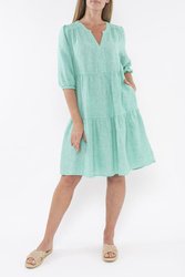 Mini Check Tiered Dress 