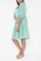 Mini Check Tiered Dress 