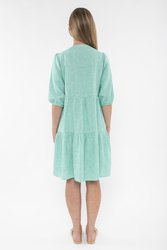Mini Check Tiered Dress 