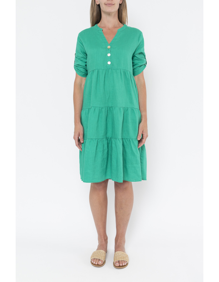 Linen Tiered Dress